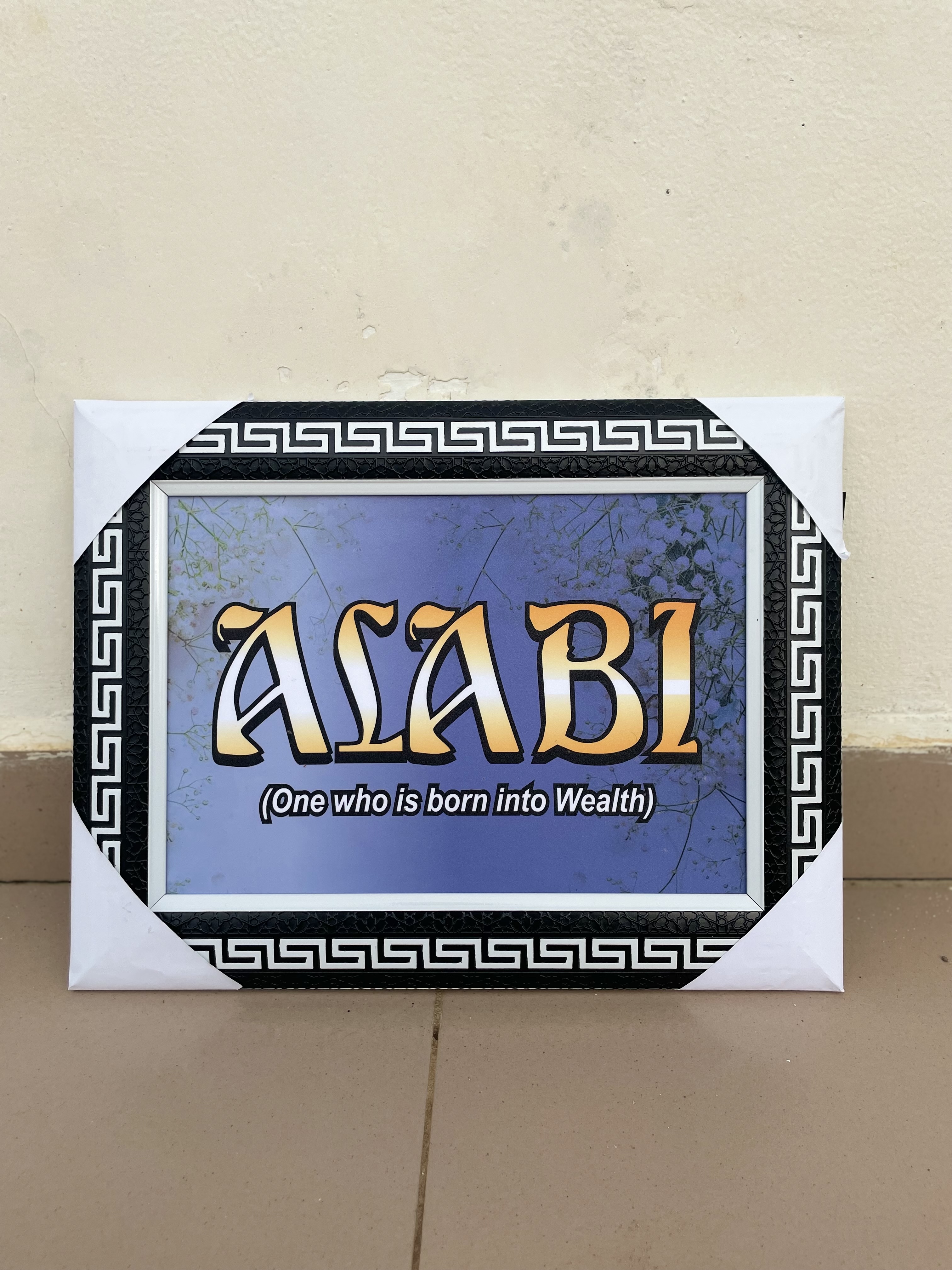 Name frame